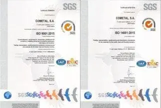 COMETAL renews ISO 9001:2015 and ISO 14001:2015 certificates
